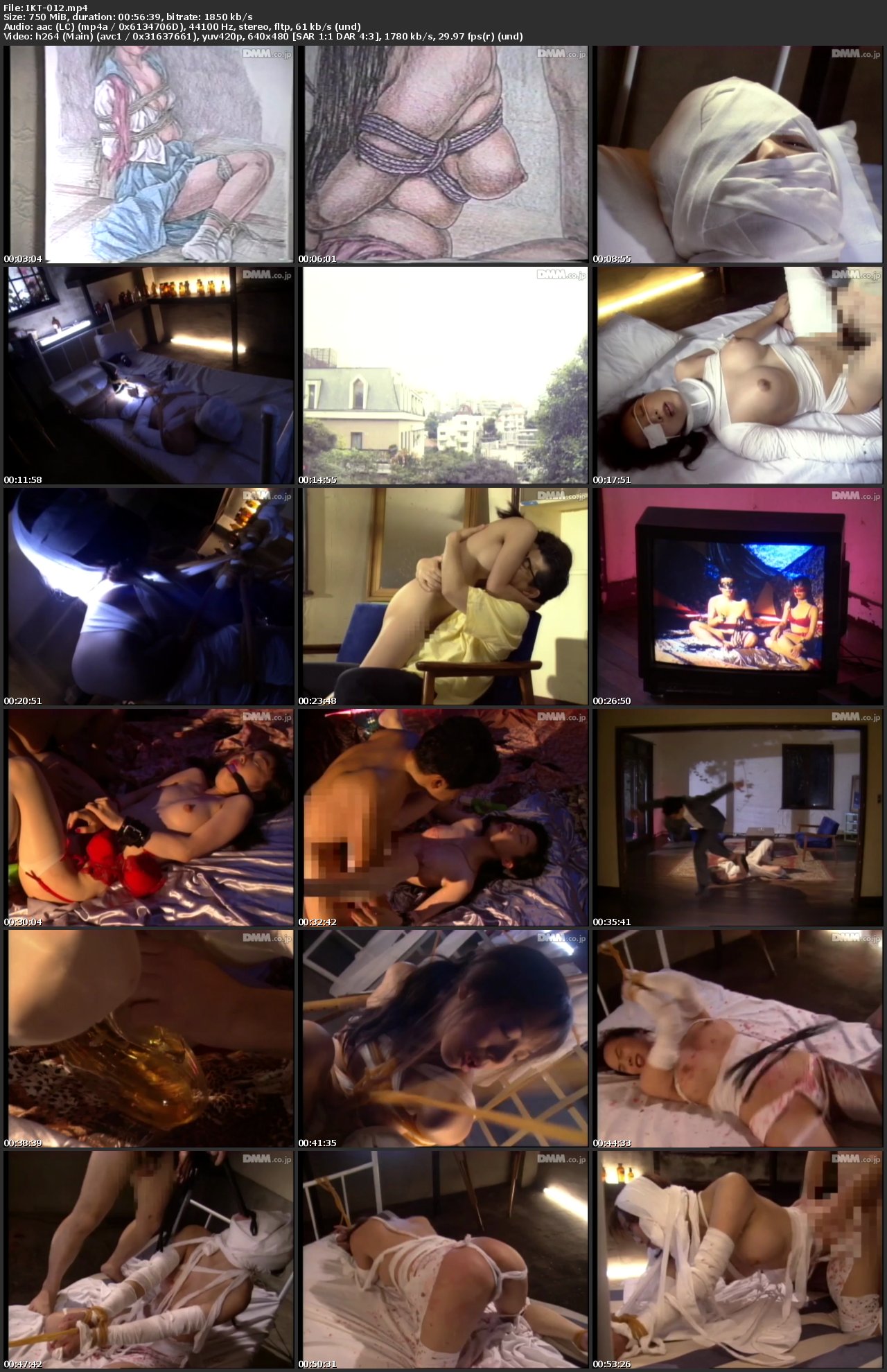 IKT-012 Chihiro Makino (牧野ちひろ) 奇譚クラブ　１２　快楽病棟・包帯どれい【VHS】 h.m.p