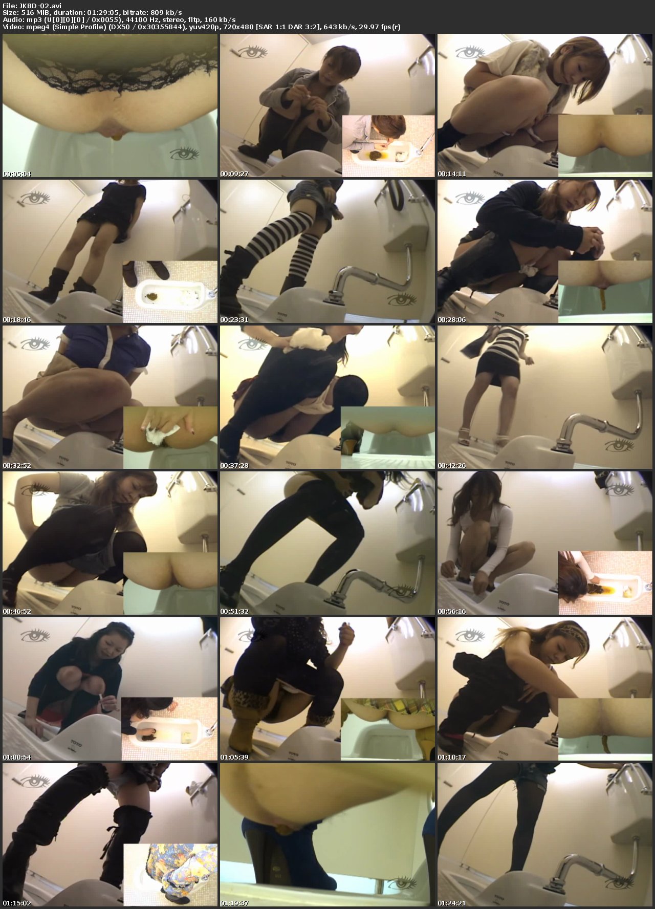 [JKBD-02] 隠撮 検便 2 Voyeur Scat Toilet スカトロ