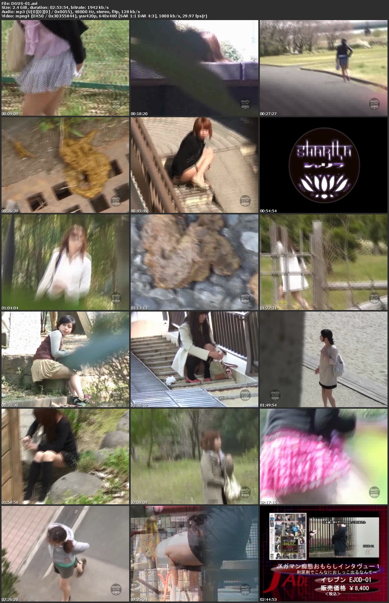 [DGUS-01] 隠撮 くつろぐフリして こっそり野グソ Exposure ジェイド Other Defecation その他露出 Scat